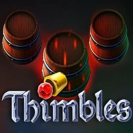 Thimbles slot logo by Evoplay at PlayJango CasinoThimbles